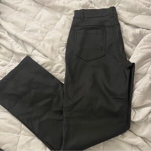 Black Straight-Leg Pants